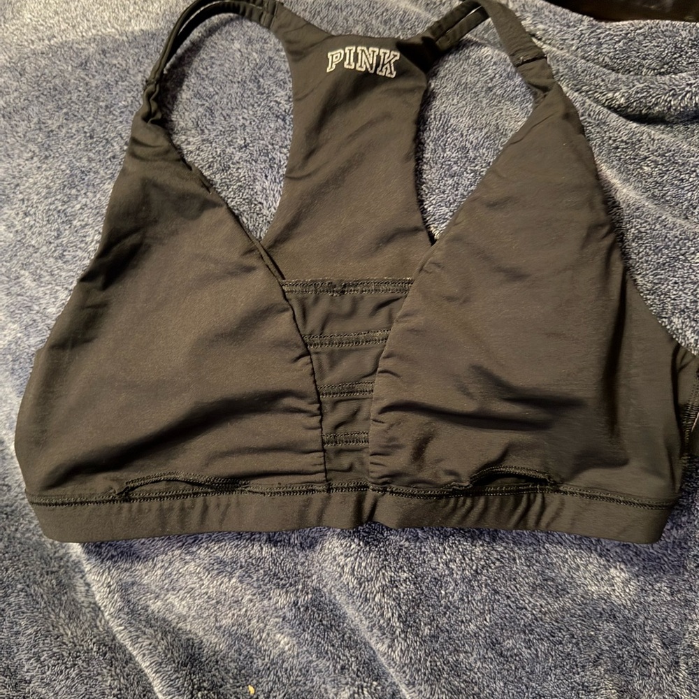 Sports bra and work out sweating shirt